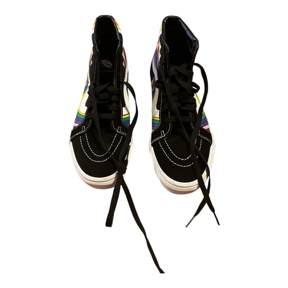 Vans Black and Multicolor High-Top Sneakers - Picture 2 of 7